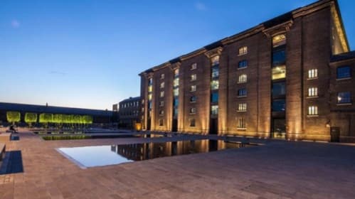 Exterior shot of Central Saint Martins at Granary Square