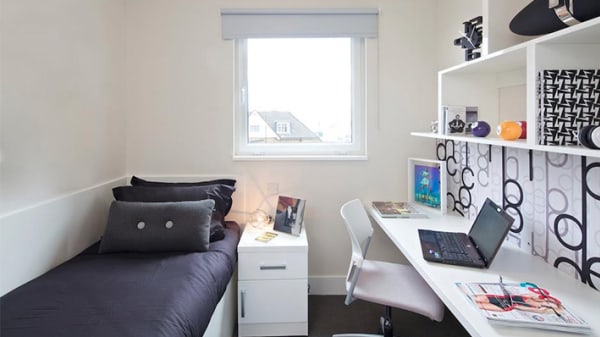 View of a student bedroom