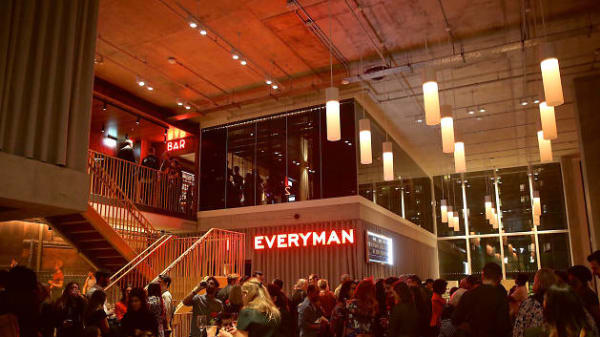 The foyer of a cinema