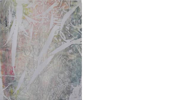 An abstract acrylic painting