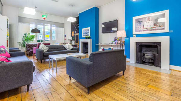 Photo of the common room of a halls of residence at University of the Arts
