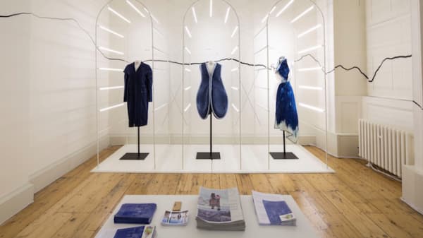 Clothing on mannequins in Somerset House