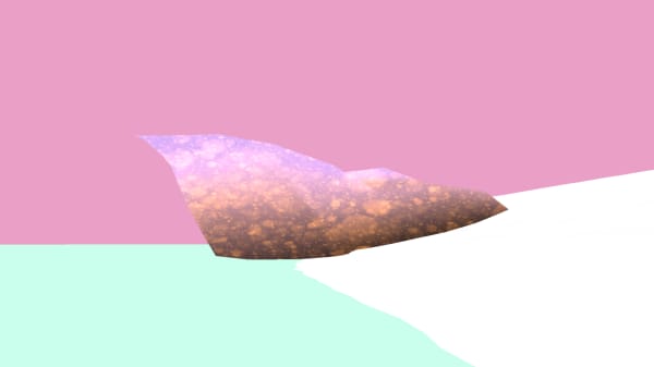 abstract image of pink green and white colours
