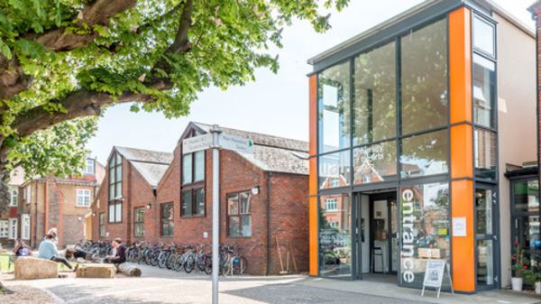 Exterior shot of the Wimbledon College of Arts building