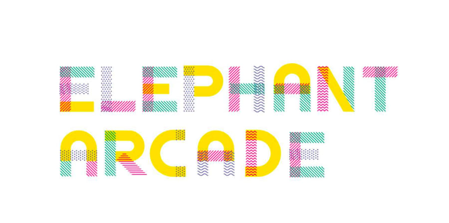 Typographic design for Elephant Arcade