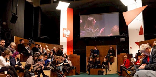 image of polish parliament speakers