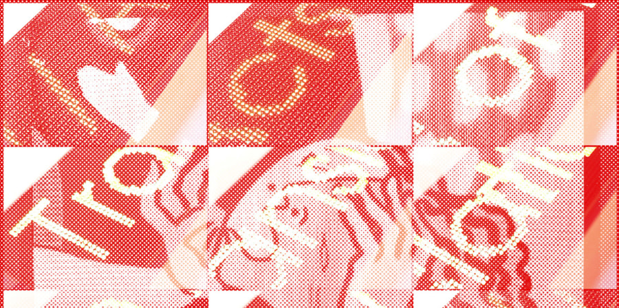 duotone collage