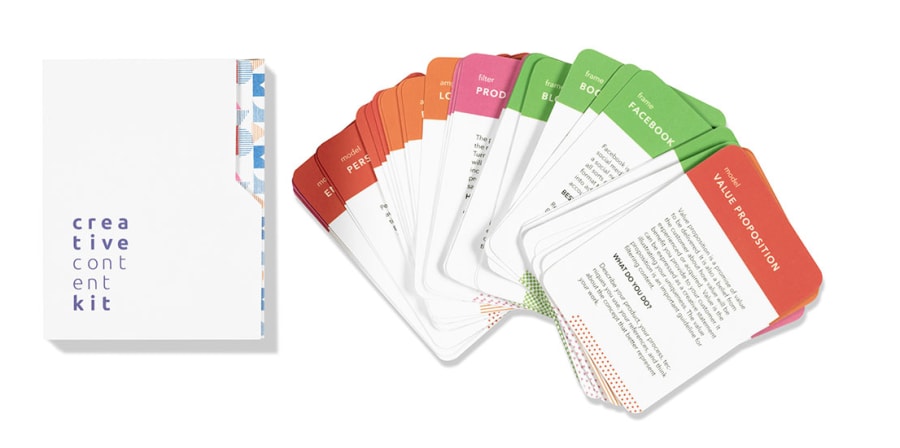 The prototype of the Creative Content Kit which was designed while Ana was a student at LCC. Image credit: Ana Bender.