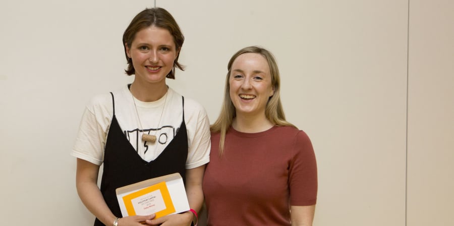 Two smiling students