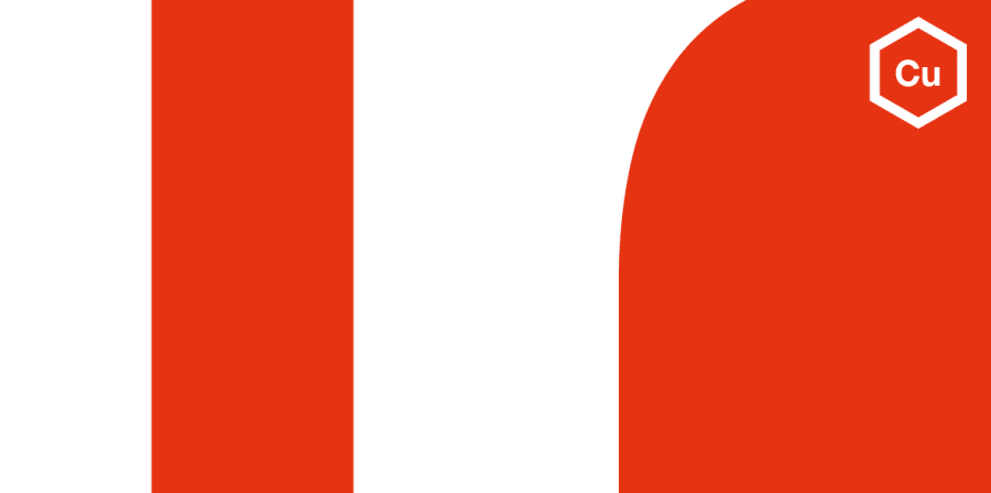 Logo red and white