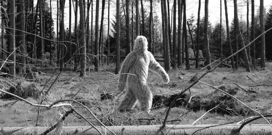 Black and white single figure image, Mark Peter Wright – I, The Thing In The Margins, 2015, C-type Deluxe Print, Image courtesy of the artist