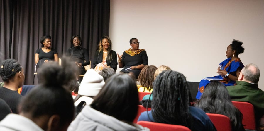 Black Women in PR panel discussion at London College of Communication.