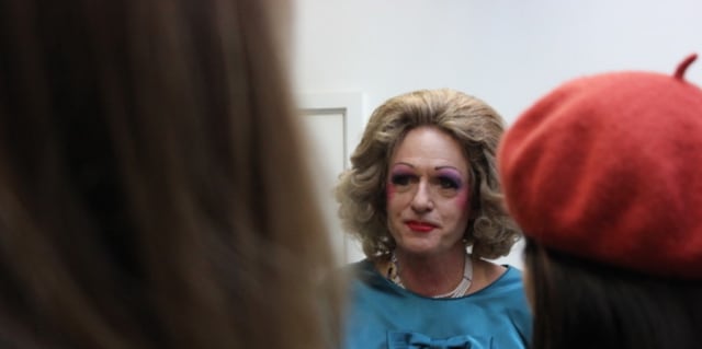 image of grayson dressed as Claire