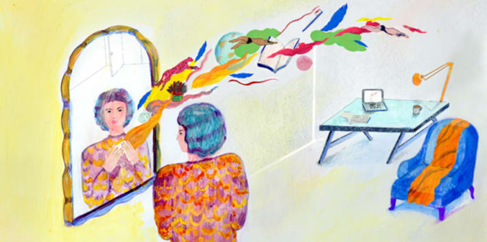 Illustration Mirror Marja De Sanctis