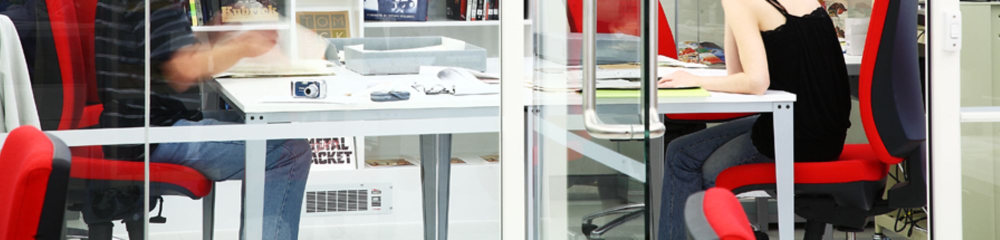The searchroom at UAL's Archives and Special Collections Centre