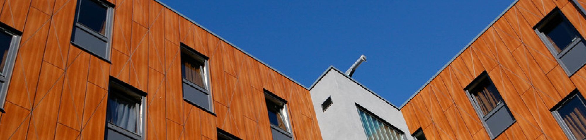 Exterior shot of Will Wyatt Court hall of residence