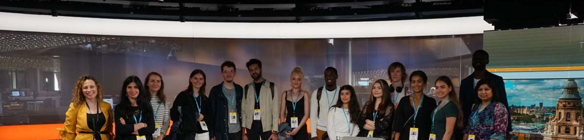 Students in TV Studio