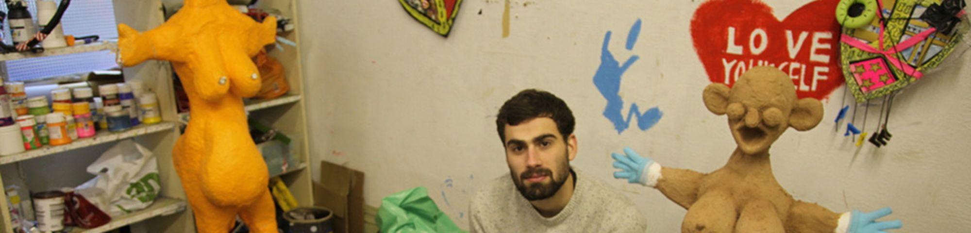 Jack Waddington in his Airspace Gallery studio