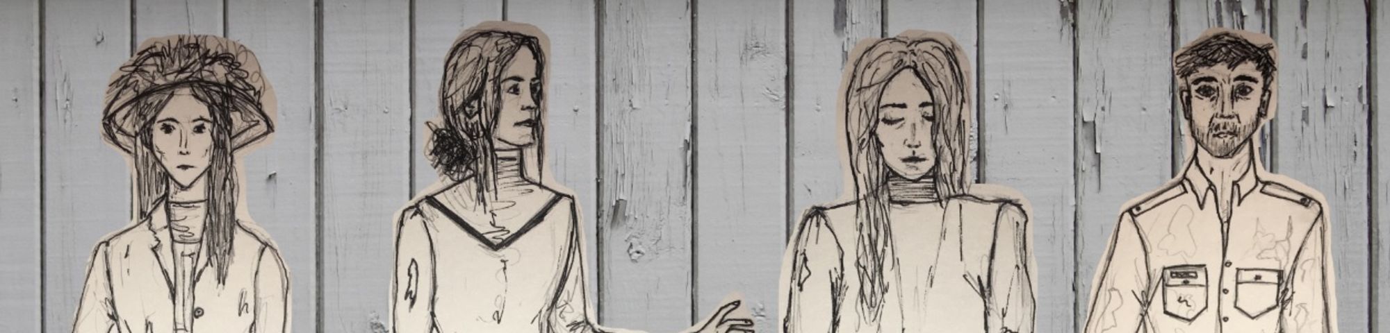 Three Sisters Costume drawings small