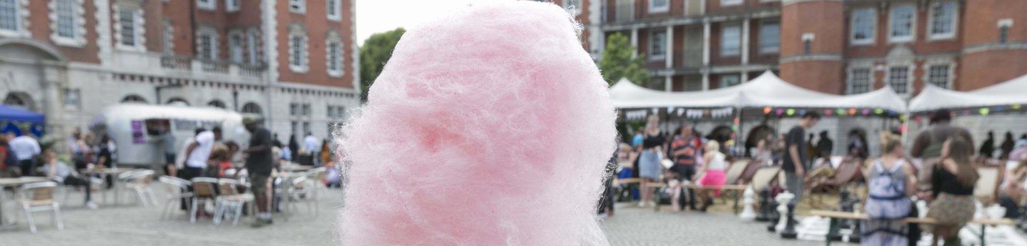 Candy floss at a festival
