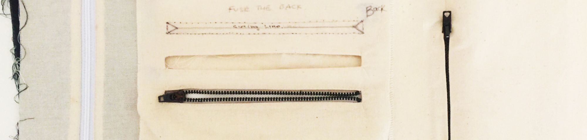 Zip Fastenings for Accessory in Bag Making Weekend