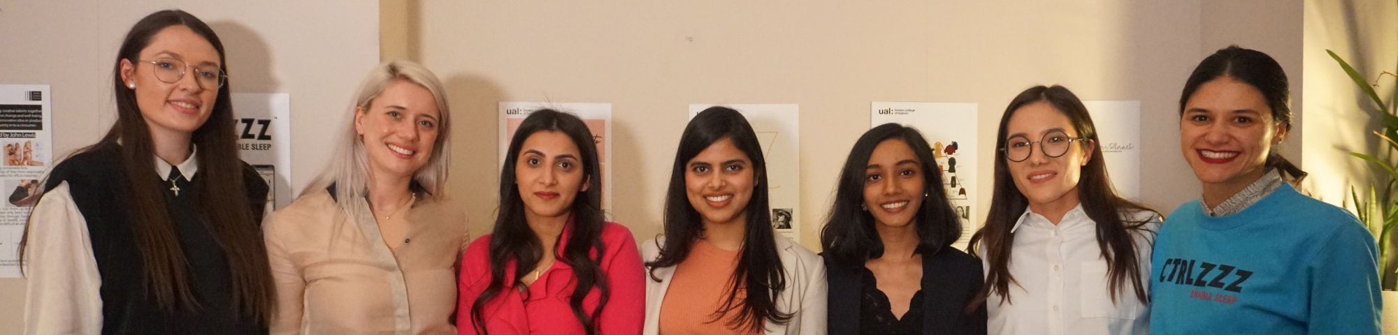 Finalists of the Enterprise Challenge posing with their prizes at John Lewis in Oxford Street, where the event took place