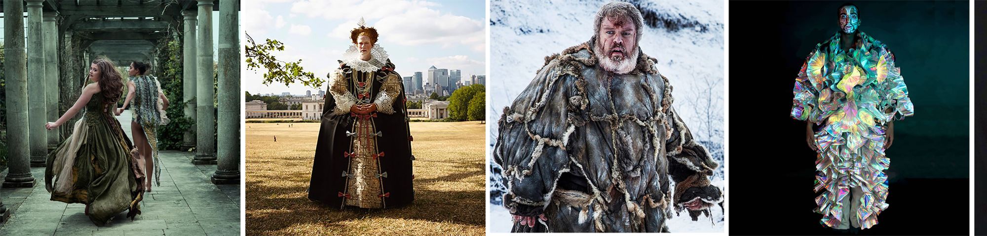 Multiple costumes from medieval era