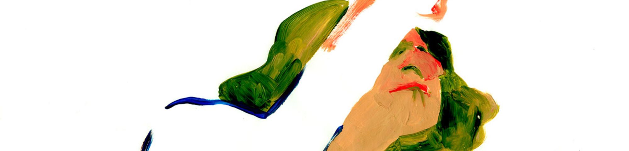 abstract image of woman pointing