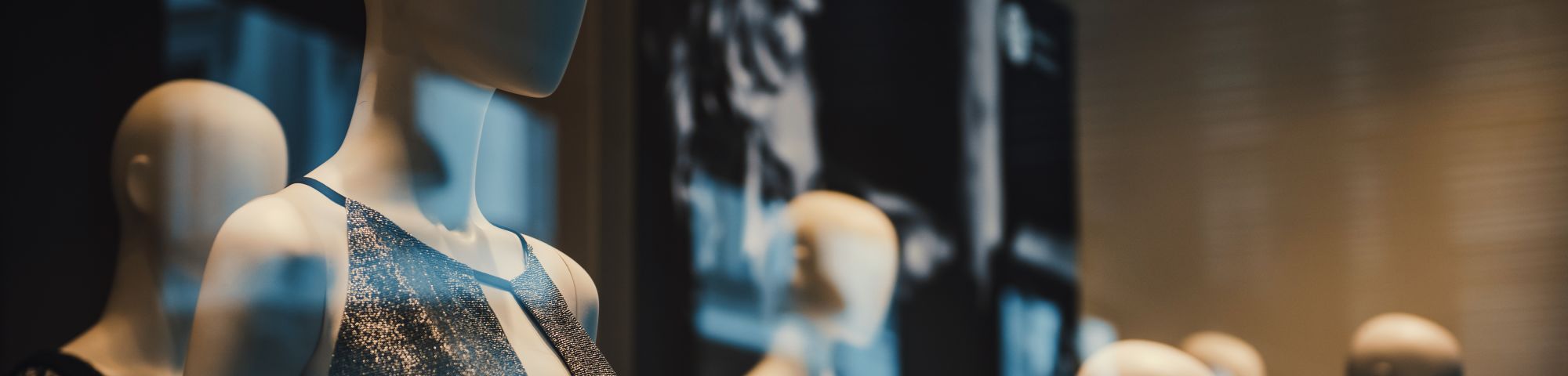 Mannequins in a store window
