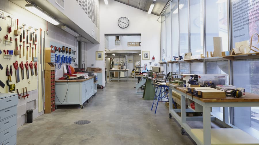 Woodwork workshops at Chelsea.