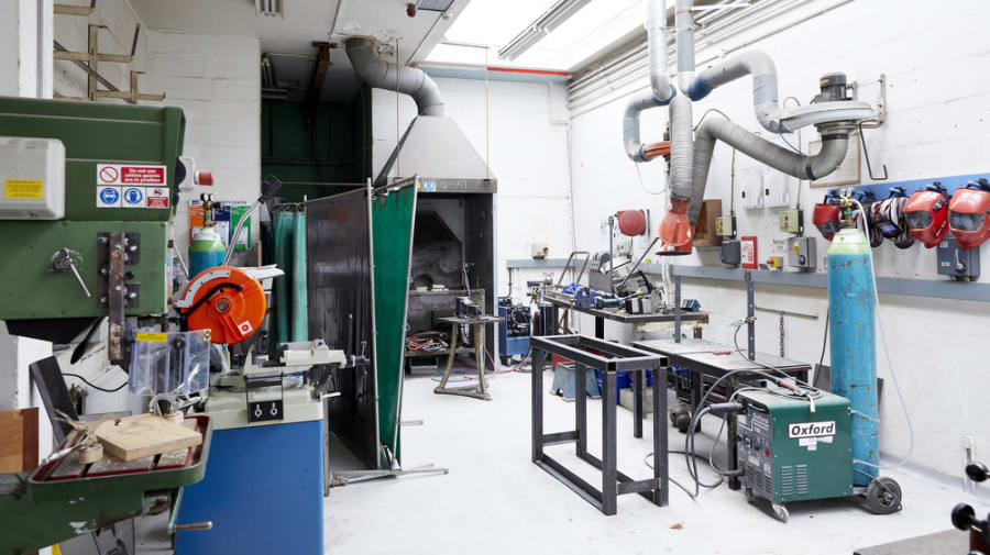 Metal workshop at Peckham Road.