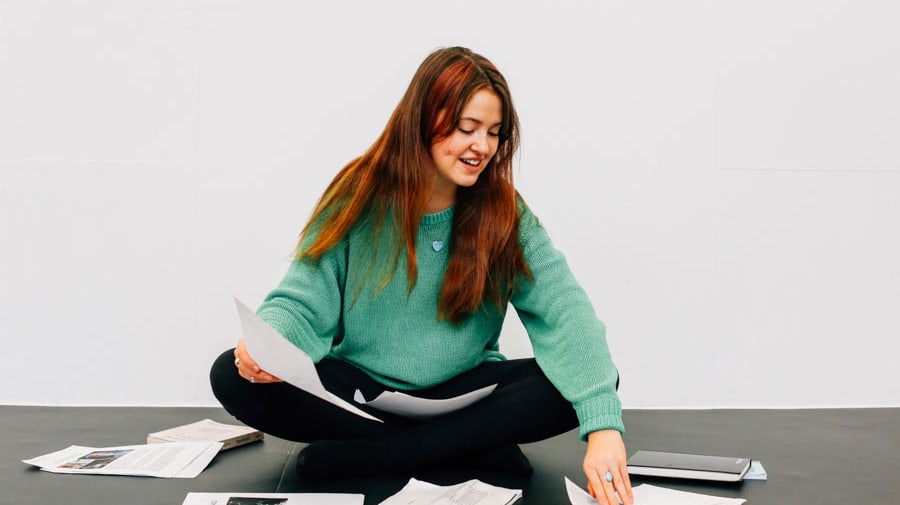 girl sitting