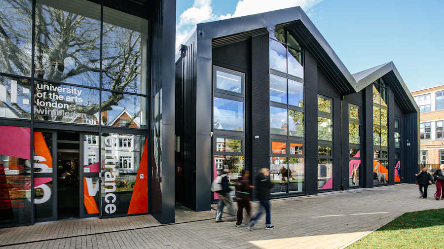 Wimbledon College of Arts main building.