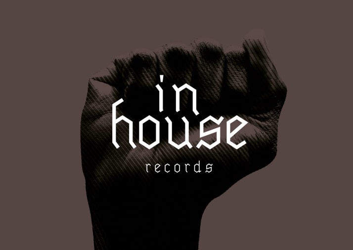 Picture of a fist with the words 'InHouse Records' on top