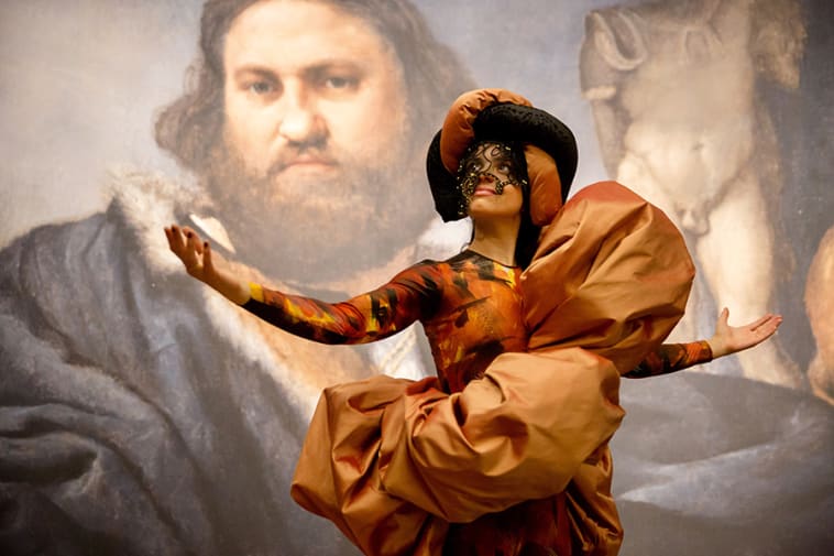 Nia Powell in Jenny Kan and Giulia Gallon’s design