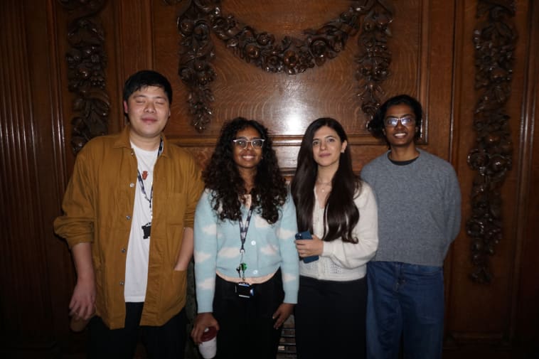 a group of students posing for a photograph