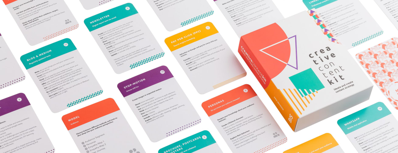 An arrangement of cards from the Kit.