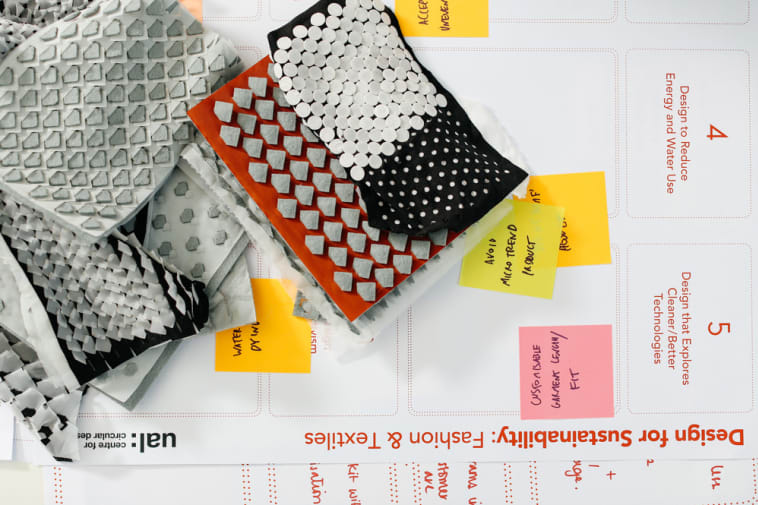 Textile samples and notes 
