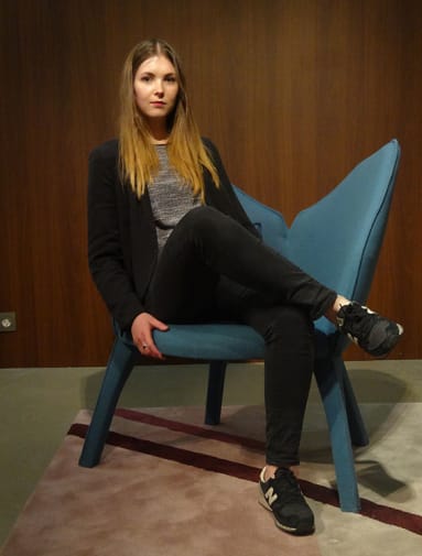 Cecile in the Lady B chair