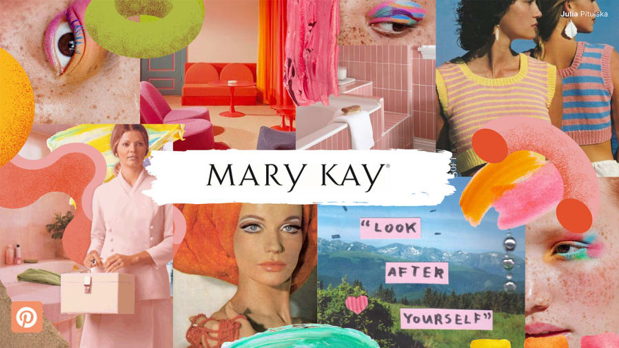 A collage-style mood board.