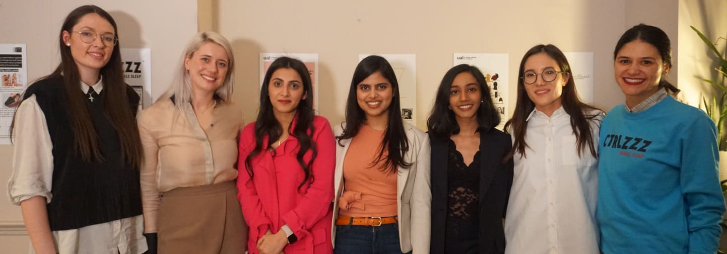 Finalists of the Enterprise Challenge posing with their prizes at John Lewis in Oxford Street, where the event took place