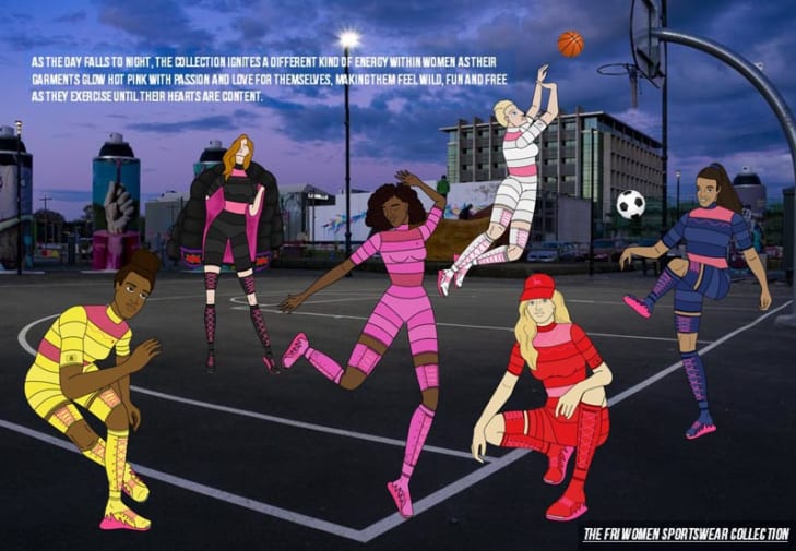 Keren's submission showing clothing line in action.