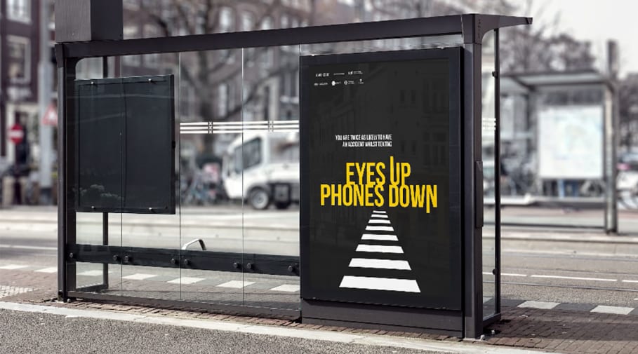 Reana's concept art for Re:act bus stop posters.