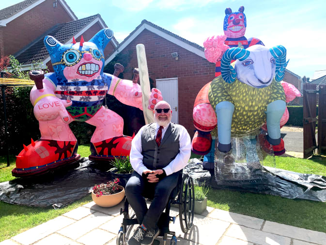 A picture of Jason Wilsher-Mills and his work