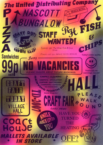 Type graphic design work by Abbie Freeman and Snootie Studios.