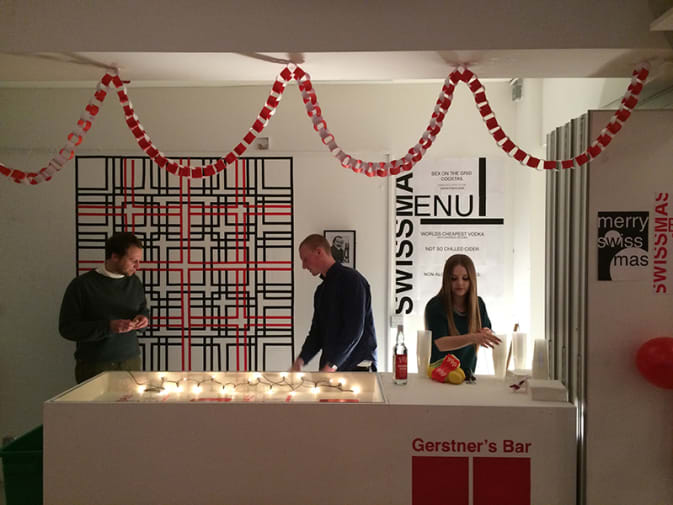 Gersntner’s Bar at BA Graphic Design Swissmass Christmas Party 2014