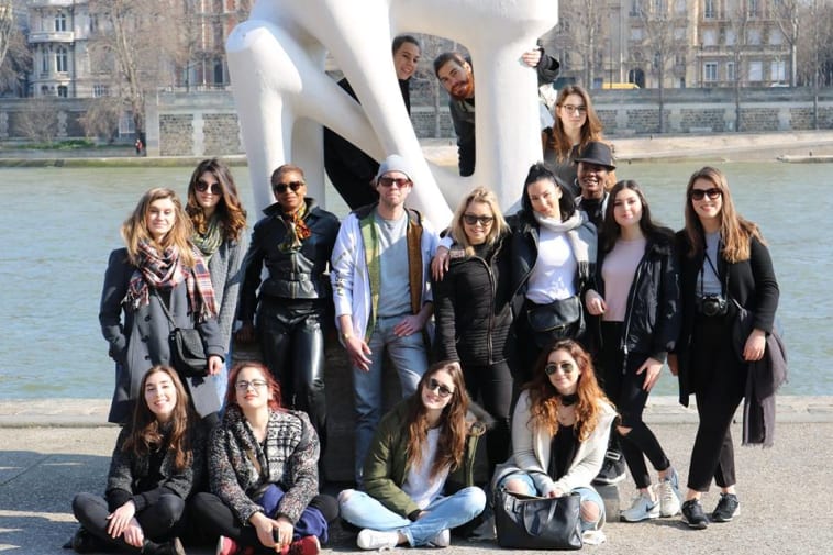 BA (Hons) Design Management and Cultures  students on a study trip to Paris.