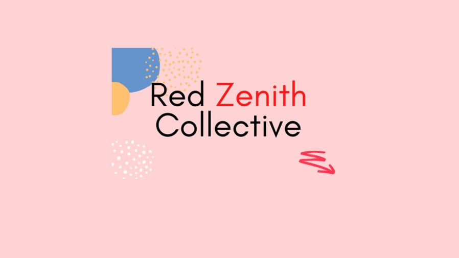 Text reading 'The Red Zenith Collective First Call Out: EQUALITY'