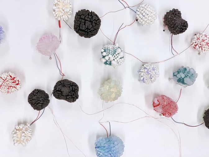 Techtile wrapped silicone pin cushions image credit Pearline Yeo