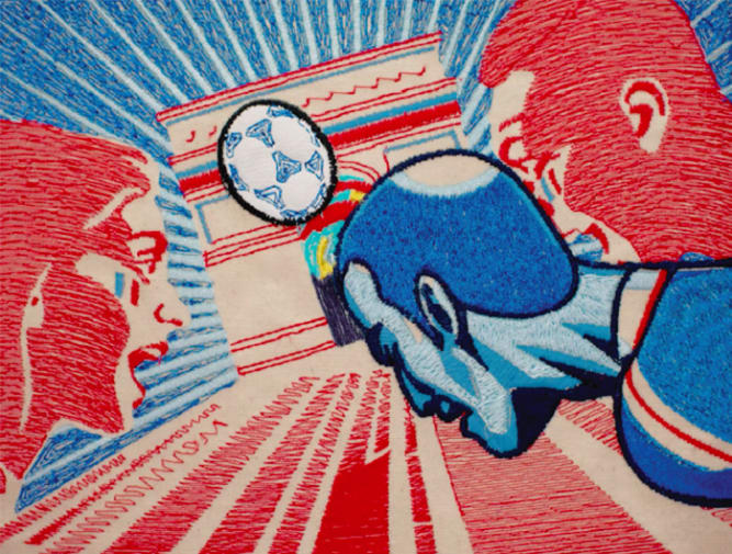 Watch BBC’s World Cup tapestry animation created by LCF staff and students